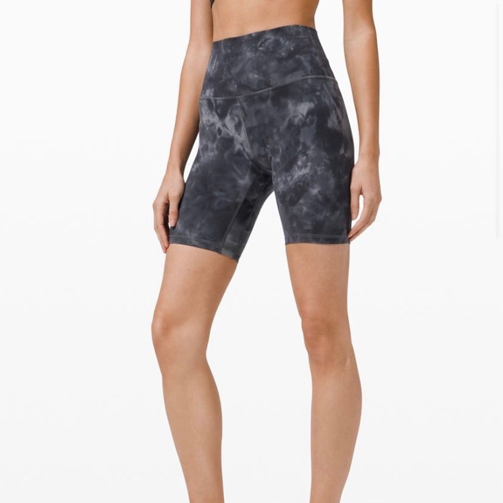 lululemon Align High-Rise Short 8inch - Diamond Dye Pitch Grey Graphite Grey